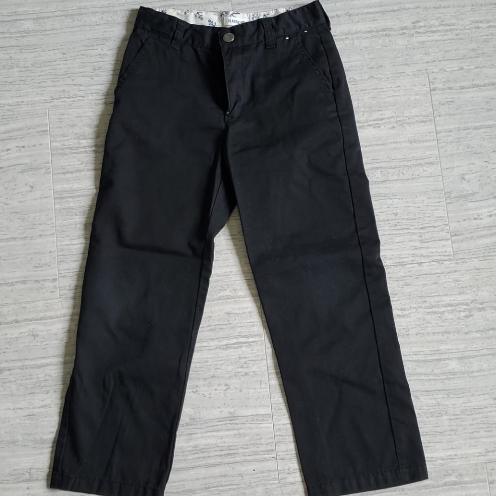 Boys black pants size 7 husky from Gymboree